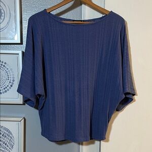 Staccato Women's Blue dolman sleeve Top Size M